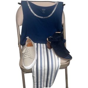 Talbots Steel Blue Tank